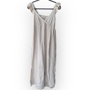 Magaschoni off white organic Cotton long sleeveless dress